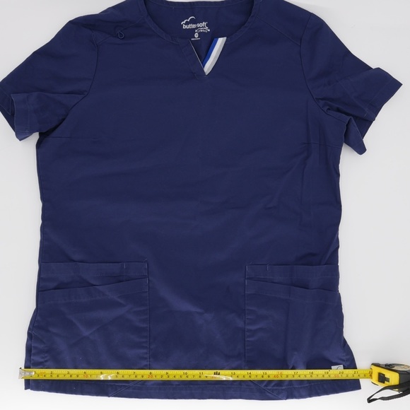 Lot of 3 BUTTERSOFT stretch scrub top Med - Picture 3 of 6
